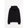 CASABLANCA BLACK RIB MERINO HOODIE